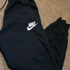 Black Nike joggers